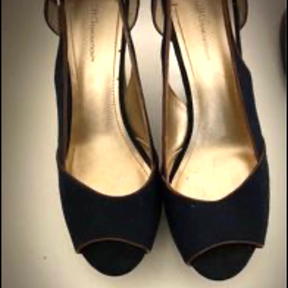 BCBG Jean & Cork wedges!